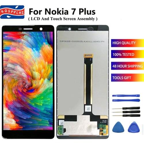 6.0" For Nokia 7 Plus / E7 Plus LCD Display Touch Screen Digitizer Assembly For Nokia 7+ 7Plus TA-1046 TA-1055 TA-1062 + Tools
