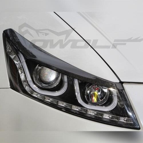 For Honda Accord 2008-11 Carbon Fiber Lamp Eyebrow Accessories