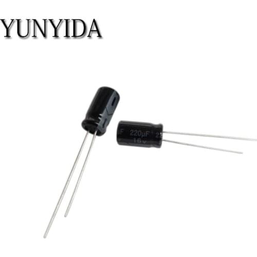 Aluminum electrolytic capacitor 16v 220uf 6*12MM 20pcs
