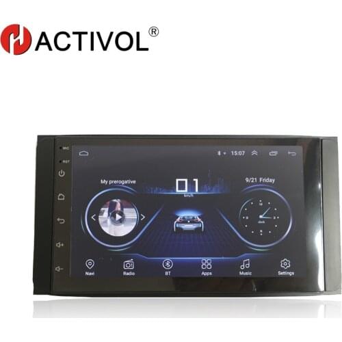 Hactivol 2 din car accessories car radio for Toyota Camry vios corolla wish fortuner hilux Altis car dvd player gps ar sticker