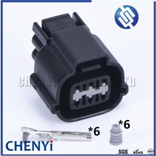1 set 6 Pin KUM PB535-06027 Automotive Female Electrical Connector Auto Socket For Idle Motor B535-06027 4G15 4G18 Mazda plug