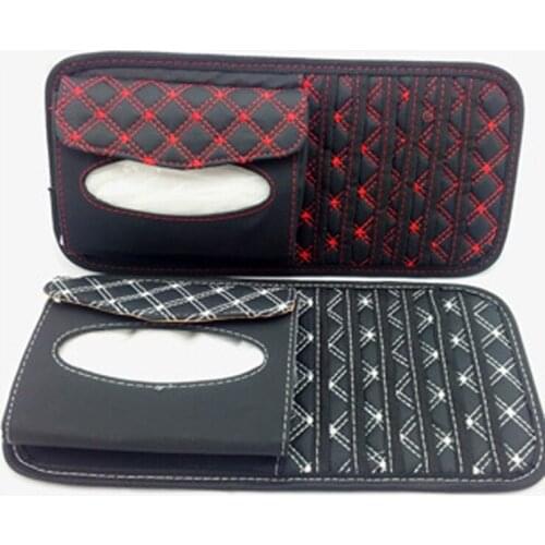 Car CD visor clip set paper towel box of multifunctional vehicle CD bag clip for vehicle interior