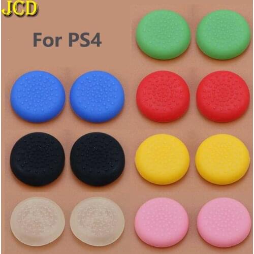 JCD 4PCS For PS4 Controller Thumb Stick Grip Cap Case Cover Skin For Sony Play Station Dualshock 4 Console Game