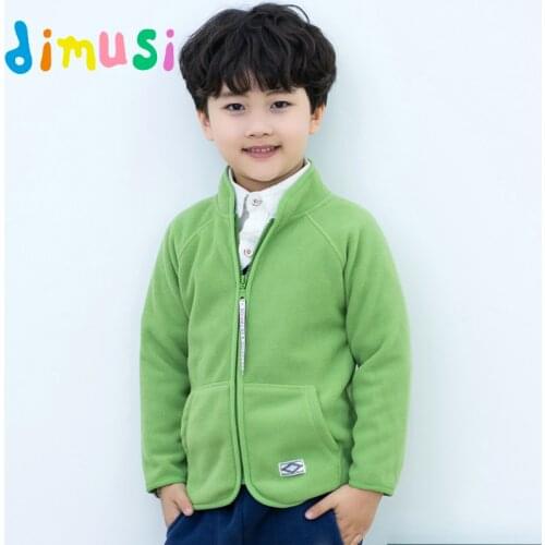 DIMUSI Winter Boys Fleece Jackets Child Kids Outwear Windbreaker Coats Baby Girls Polar Fleece Soft Shell Jackets Clothing 10Y