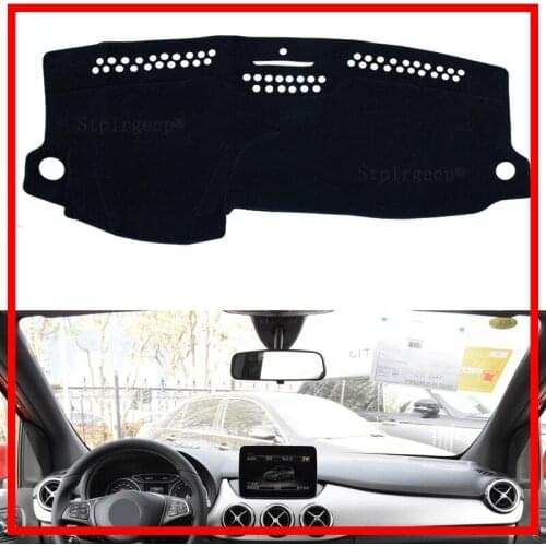 For Mercedes Benz B-Class W246 B-Klasse B160 B180 B200 16'-18 Dashboard Cover Sun Shade Dash Mat Pad Carpet Interior Accessories