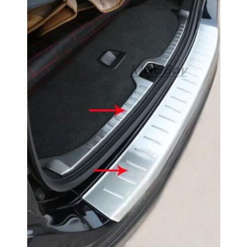 For Volvo XC60 2008-2012 Car Rearguards Stainless Steel Rear Bumper Trunk Fender Sill Plate Protector Guard Covers