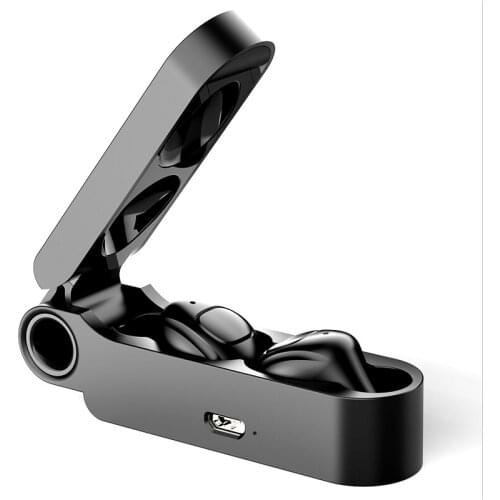 Fineblue F MAX Bluetooth Earphones TWS Wireless Noise Reduction Earset Semi-In-Ear HiFi Serround HD Sound Earbuds(Black)