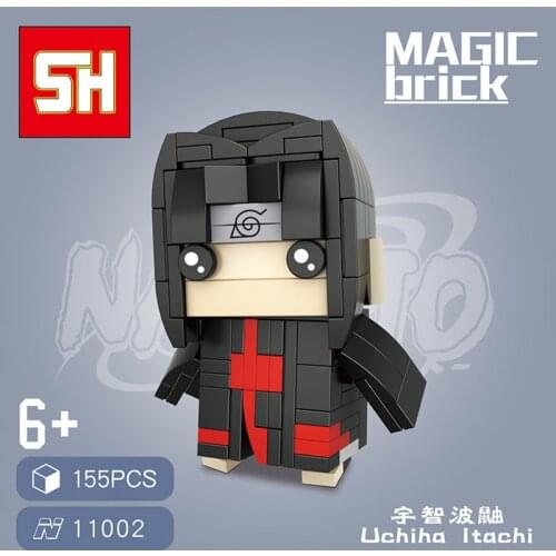 Naruto Shippuden Building Blocks Uchiha Sasuke Sakura Action figure Kakashi Tsunade Toys Shikamaru Itachi Children Bricks Gift