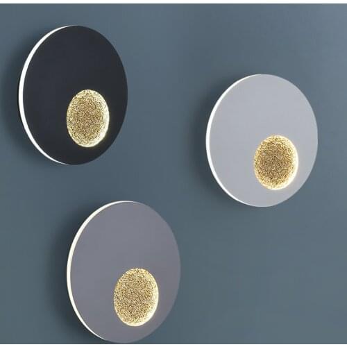 Art Stray Moon Design Led Wall Lamp Background Living Room Bedroom Lights Hotel Decorative Lamp Stairs Aisle Lights