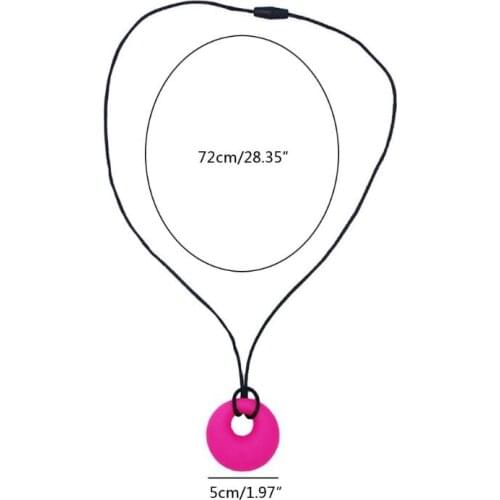 Sensory Chew Necklace for Boys Girls Adults, 2 Pack Silicone Chewy Pendant Jewelry for Autism, ADHD Wholesale