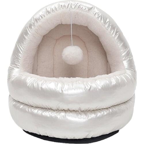 Pet Bed Kennel Dog Cute Bling Cat Winter Warm Sleeping Bag Puppy Mongolian Cat Yurt Pets Accessories