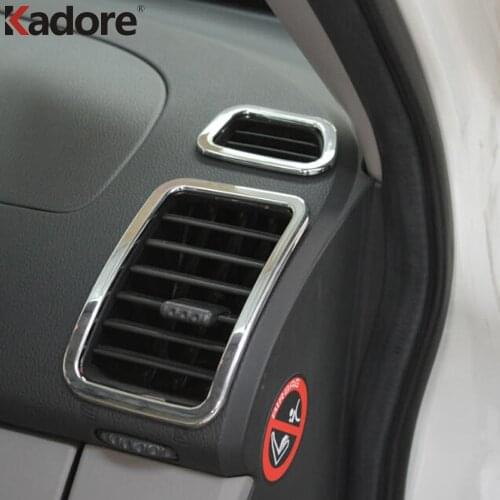 For Mitsubishi Pajero Montero Sport 2009 2010 2011 2012 2013 2014 Chrome Central Control Air Condition Vent Cover AC Outlet Trim