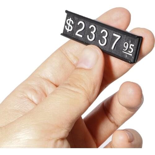 Magnetic Clothing Mini Price Digital Cubes Combined Arabic Numerals Signs Dollar Yen RMB Euro Currency Symbol Pricing Cube