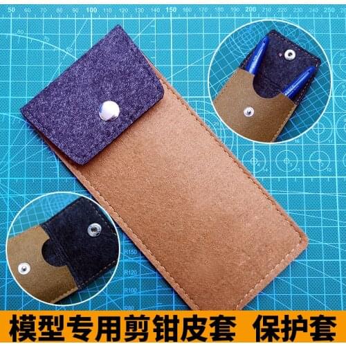 Model Single-edged Spout Shears Storage Sleeve Anti-fall Pliers Leather Case with Lock