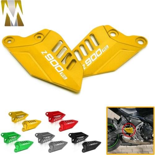 Mototcycle Footpeg Footrest Pedal Rear Set Heel Guard Protector Plates For Kawasaki Z900RS Z900 RS Z 900 RS 2017 2018 2019 2020
