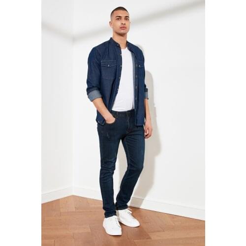 Trendyol Male Destroylu Skinny Fit Jeans TMNSS21JE0205