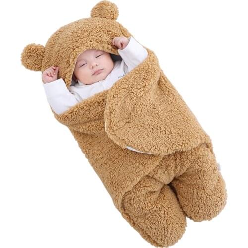Soft Blanket Infant Baby Wrap Blankets Envelope For Newborn Sleepsack 100% Cotton Thicken Newborn 0-6Months Baby Sleeping Bag