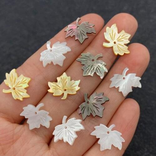 Wholesale Multicolor Leaf Shape Pendant Natural Shells for Jewelry Making DIY Handmade Accessories Beaded Decoration Fashion