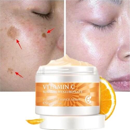 Vitamin C Whitening Face Cream Remove Dark Spots Melanin Repair Fade Freckles Facial Cream Anti Aging Brighten Tone Skin Care