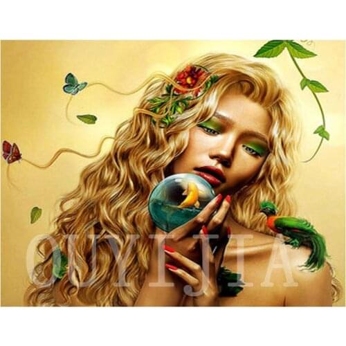 OUYIJIA5d DIY Diamond Painting Butterfly Beauty Full Square Round Rhinestone Embroidery Cross Stitch Craft Tool Set A4 A5 Light