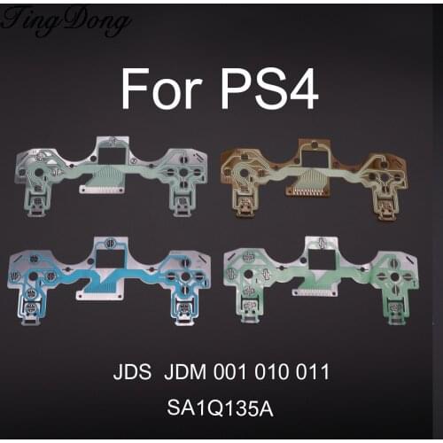 TingDong Circuit Board PCB Ribbon for Sony for PS4 Wireless Controller Conductive Film Keypad flex Cable JDS JDM 001 011