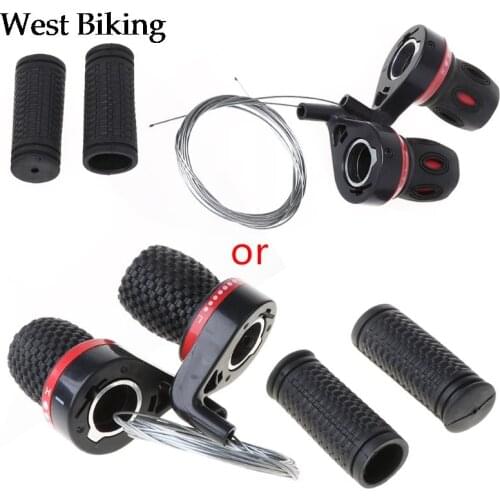 1 Pair Derailleur Grips Bicycle Lever Transmission Twist Grip Speed Change MTB Bike Compatible Cycling Gear Shifter Travel
