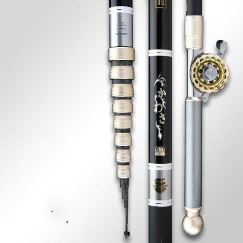 Hollow Rod Multi-purpose 4.5m-10m Positioning Taiwan Fishing Peche Short Section Fishing Pesca Hand Olta 28 Tonalty Fishing Pole