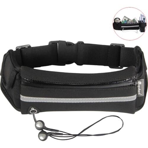 Adjustable Waterproof or Breathable Men Women Running Waist Bag Fitness Belt Pack Mobile Phone Holder Jogging Sports Water Bag