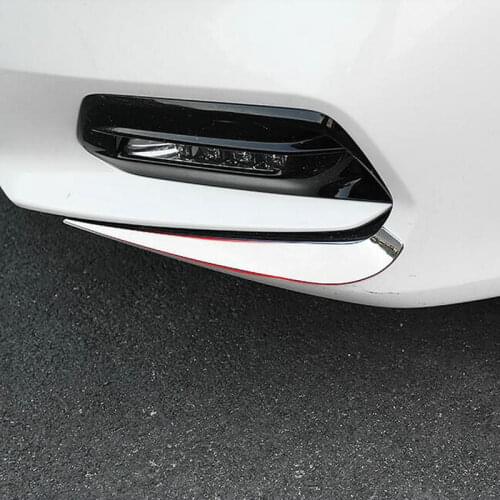 2PCS/SET Stainless steel decorative patch for automobile front fog lamp cover angle For Honda Accord 10th 2018 2019