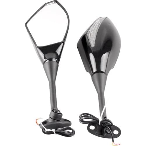 LED Light Indicator Rear View Side Rearview Wing Mirrors For HONDA CBR600RR CBR 600RR F5 2003-2008 & CBR1000RR 2004-2008 Pair