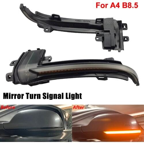 For Audi A4 A5 B8.5 S5 RS5 RS4 RS LED Turn Signal Light Dynamic Blinker Indicator For Audi A3 8P A4 A5 B8 Q3 A6 C6 4F S6 2015