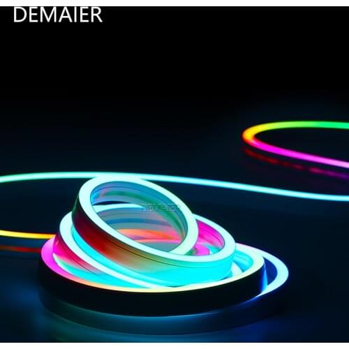LED Neon RGB led strip ws2812b DC 5v Neon licht Flexible Seil Rohr Wasserdicht für DIY Weihnachten Urlaub Dekoration Licht