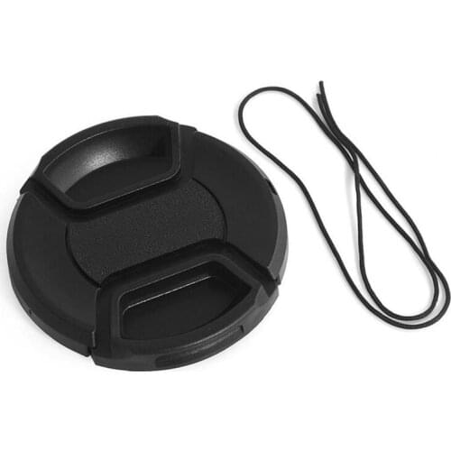 Waterproof Snap-On Camera Front Lens Cap Canopy Protector 55mm Wordless Lens Caps for Canon For Nikon Sony Len Dust Covers