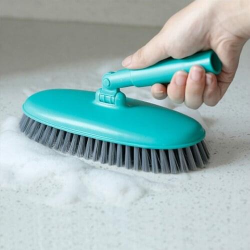 Retractable floor brush toilet bathroom long handle brush bristles floor brush bathtub tile brush