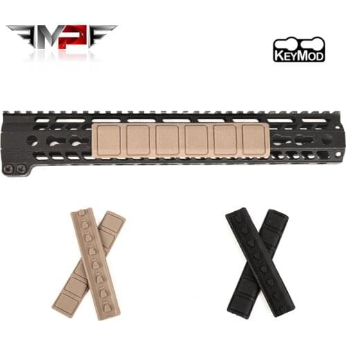 WADSN Tactical Keymod Handguard Soft Rubber Rail Cover Panel 4pcs Set Section Hunting Protector Cover Type B Weapon Accessories