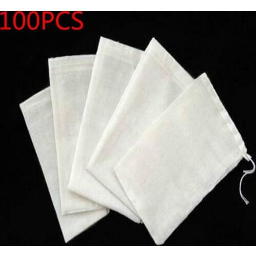 100PCScotton bag 80x100mm reusable travel shopping portable storage bag, packaging bath soap, scented tea, jewelry packaging bag