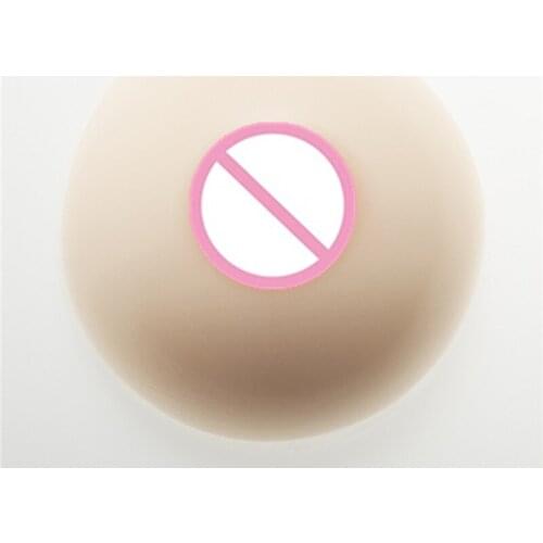 1000g/Pair Circular White Realistic Silicone Breast Forms Fake Breast Boobs False Breasts Crossdresser Shemale Drag Queen