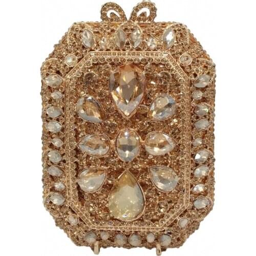 11x14.5CM Rhinestone Bag Metal Diamond Dinner Bag Women Banquet Dress Clutch Bag a6772