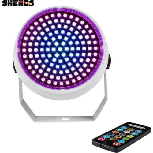 2Pcs SHEHDS 127WRGB Wireless Control Led Disco Light DJ RGB Stage Light DMX 512 LED Strobe Flash Lamp Holiday Party Flash Light