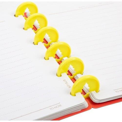 24MM Mushroom Hole Binding Buckle Disc for Notebook Discs Ring Round DIY Binder Planner T-shaped Hole Binder Office Accessories