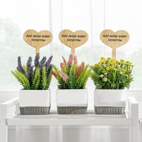 30pcs Heart Shape Plant Labels Garden Markers Classification Writing Plate Board for Nursery Pots Seedling Mark Tools A9LB
