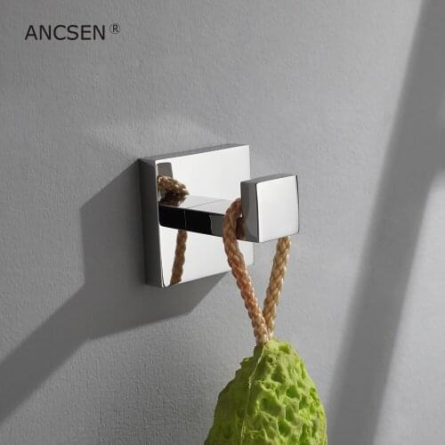 304 Stainless Steel Wall Hook for Bathroom Kitchen Coat Hook Towel Hooks for Shower Circle Cloth Hook Bathroom Hanger