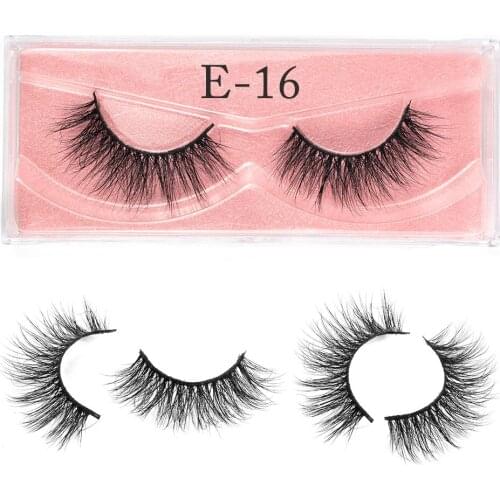 3d Faux Mink Hair False Eyelashes Natural Long Wispies Lashes Handmade Cruelty-free Criss-cross Eyelashes Makeup Tools #E-16