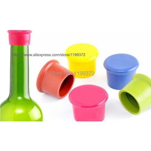 2000pcs Reusable Silicone Wine Beer Top Bottle Cap Stopper Drink Saver Sealer Beverage Home Kitchen Bar Tools