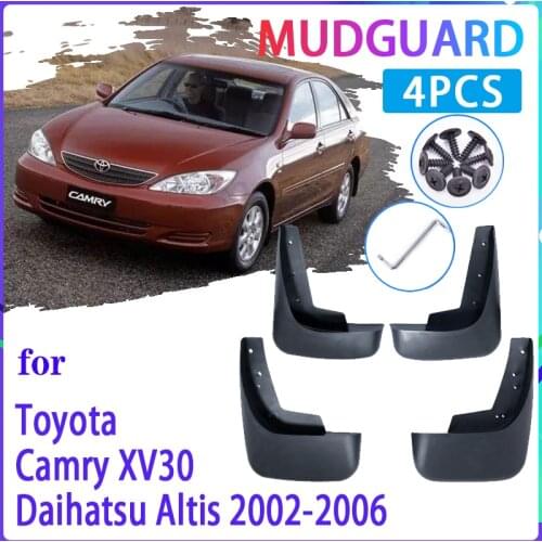 Car Mud Flaps for Toyota Camry XV30 XV 30 2002 2003 2004 2005 2006 Mudguard Splash Guards Fender Mudflaps Auto Accessories