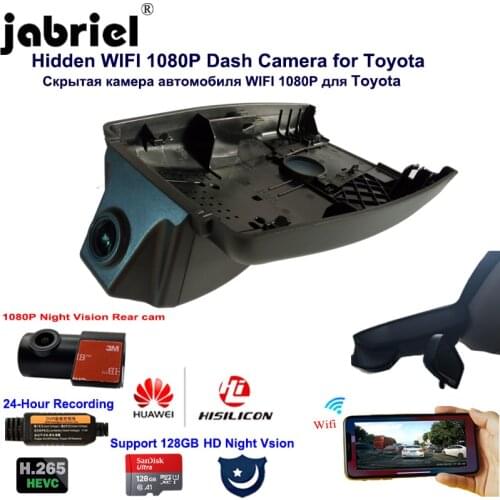 1080P Car Dvr camera Dash Cam 24H WIFI Night Vision Video recorder dual lens for Toyota Chr 2018 2019 2017 Camry yaris corolla