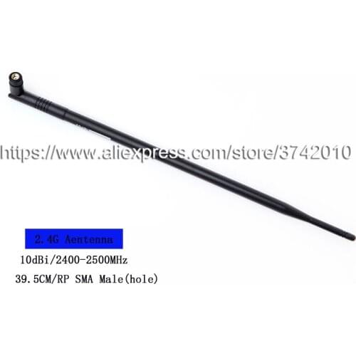 Free shipping 10dBi 2.4G antenna wireless network antenna with RP SMA Male