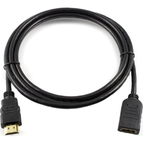 Free shipping 2m Gold HDMI Extension Cable Lead High Speed with Ethernet Extender Lead Male to Female