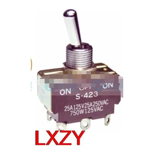 Free Shipping 2pcs/LOT S423 S-423 DPDT Oscillating Switch Two Open and One Closed Three Gears