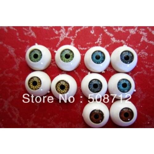 Free shipping!!!!5mm Dark Blue Grey Half Doll Eyes Round Acrylic/eye diameter = 10mm
